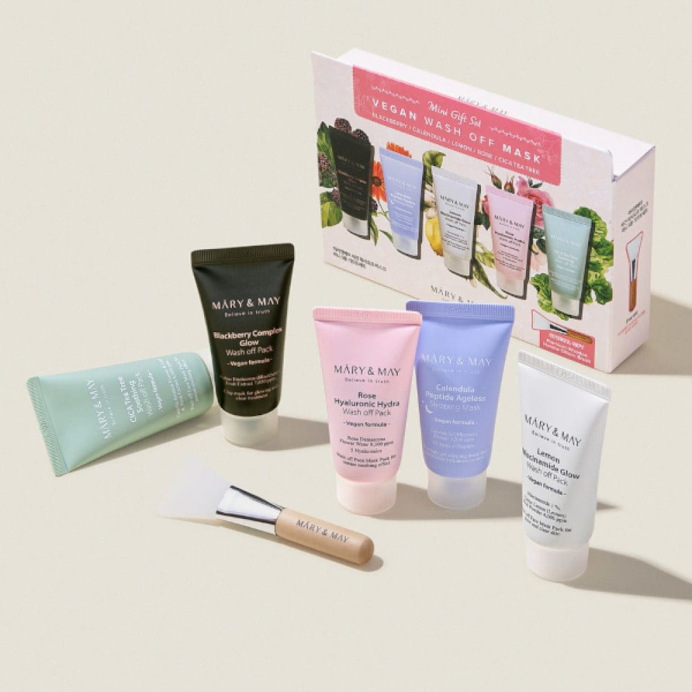 Revitalisez votre peau grâce à Mary&May Vegan Wash Off Mask Mini Gift Set