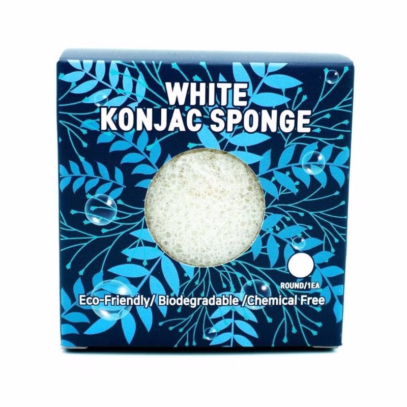 TRIMAY White Konjac Sponge