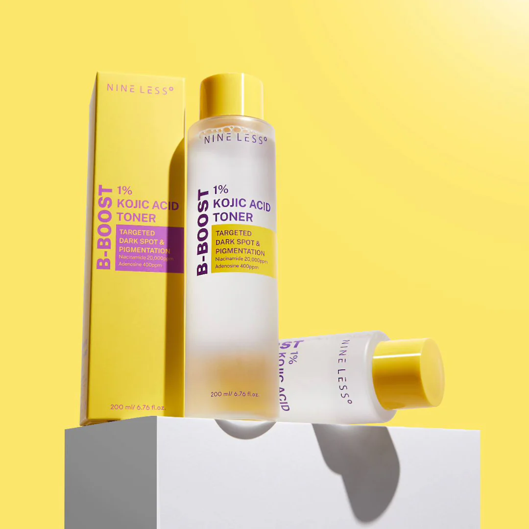 Revitalisez votre peau grâce à NINELESS B-Boost 1% Kojic Acid Toner