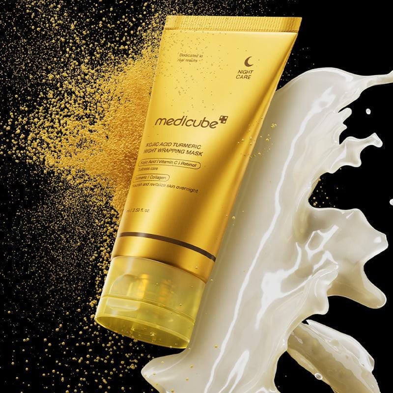 Revitalisez votre peau grâce à MEDICUBE Kojic Acid Turmeric Night Wrapping Mask